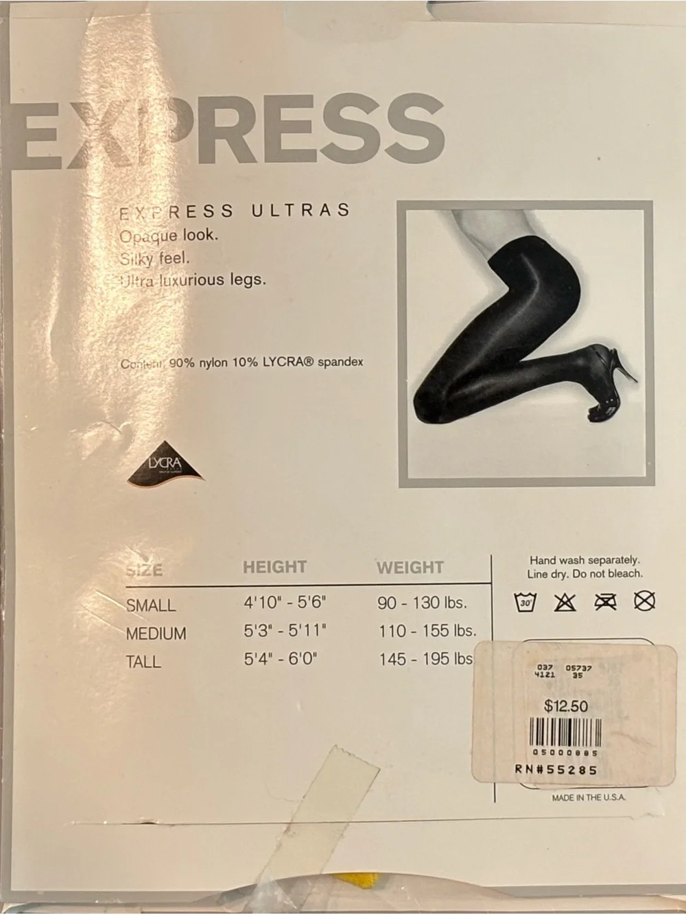 Express Ultras Opaque Black Tights